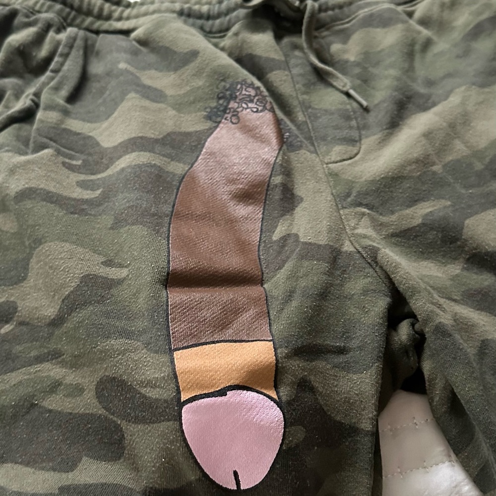 Porous Walker Camo Long Dong Sweatshorts (Chocolate) - Picture 6 of 6